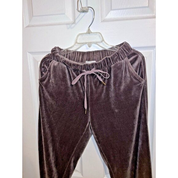 BETTER BE Womens Velour Cropped Hoodie Tracksuit Sz L Juniors - Picture 6 of 16